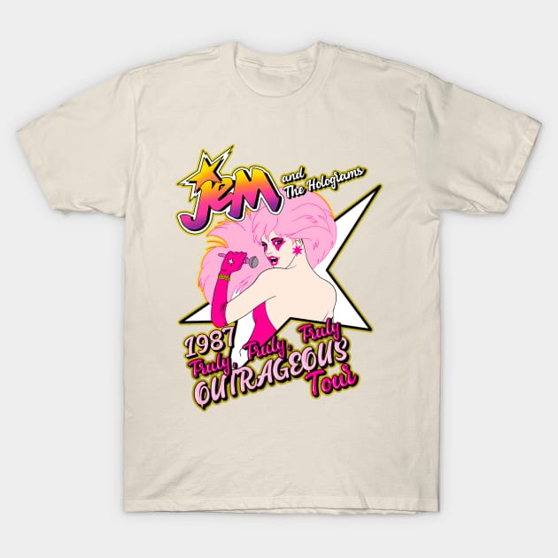 Jem Outrageous 1987 T-Shirt by Black Red Store